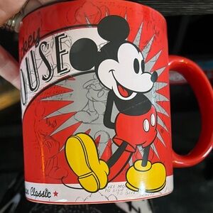 Disney Mickey Mouse Red and Yellow Mug